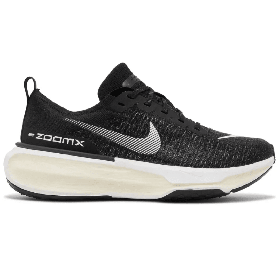 Nike ZoomX Invincible Run Flyknit 3 Black White sneakers on feet Dubai