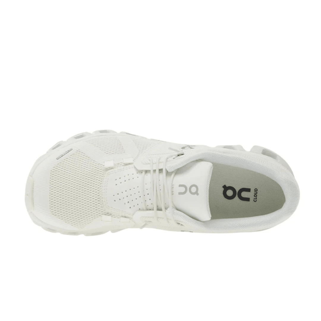 On Cloud 5 Undyed–White White macro texture