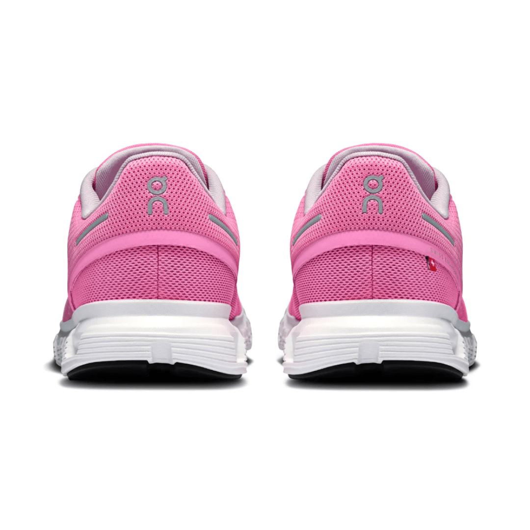On Cloud 6 Raspberry White heel view