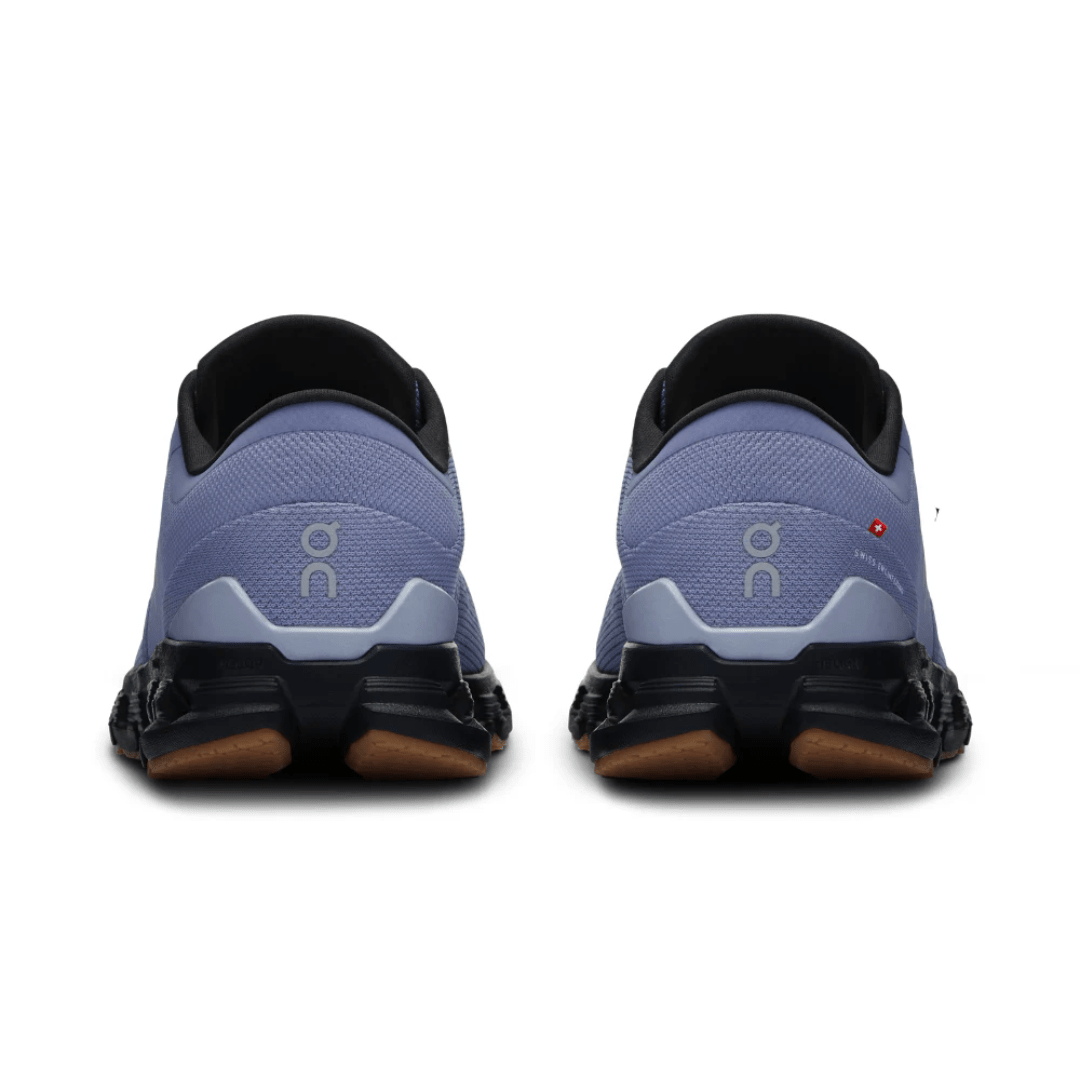 On Cloud X 4 Feather Black heel view