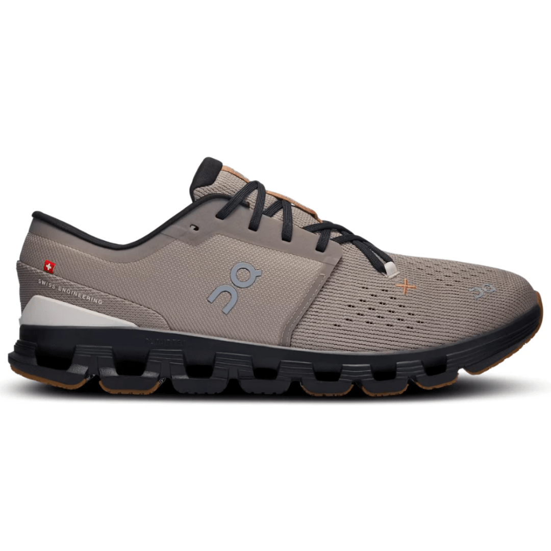 On Cloud X 4 Fog Black side profile