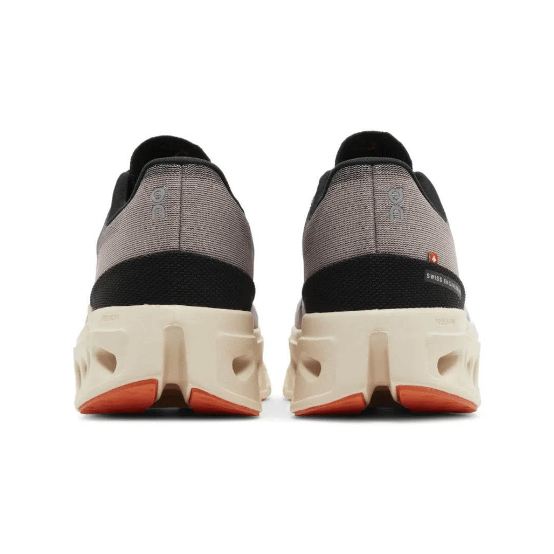 On Cloudeclipse Fade Sand heel view