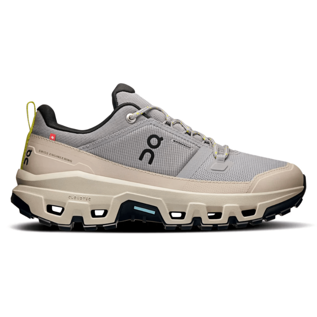 On Cloudrock Low Waterproof Alloy Ice side profile
