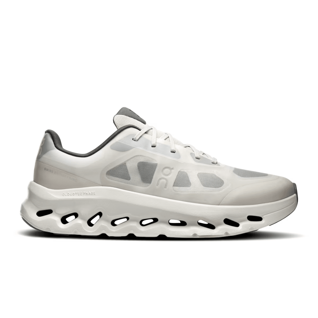 Side view of On Cloudtilt Remix Alloy Ivory men’s shoes