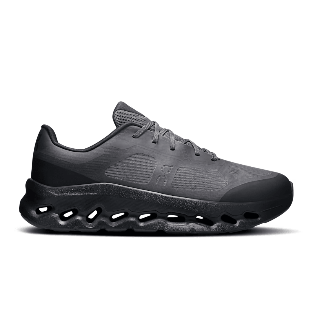 Side view of On Cloudtilt Remix Black men’s shoes