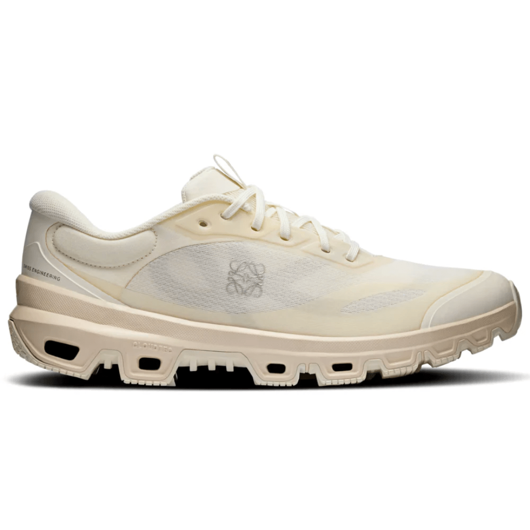 On Cloudventure Loewe 2 Eggshell side profile
