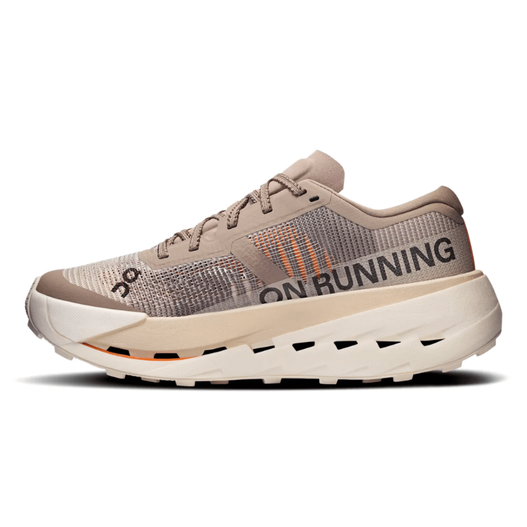 On Running Cloudultra Pro Cinder Pearl heel view