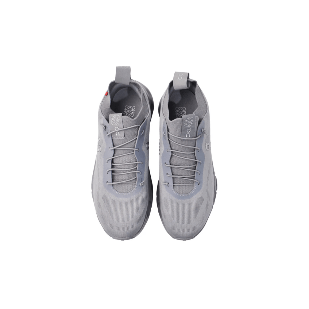 Loewe x Running Cloudtilt Grey macro texture