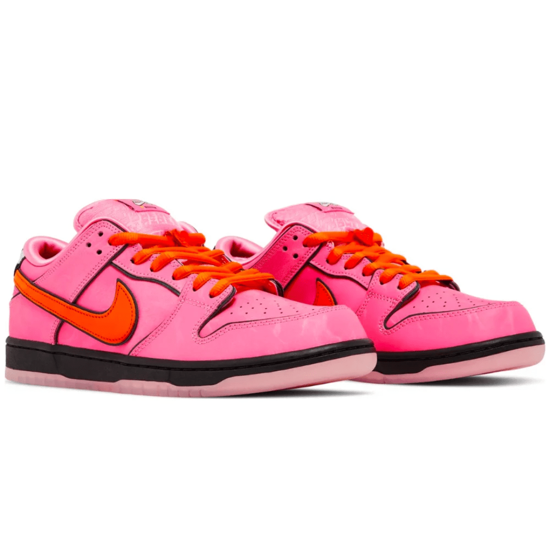 The Powerpuff Girls x Dunk Low Pro SB QS Blossom sneakers upper detail