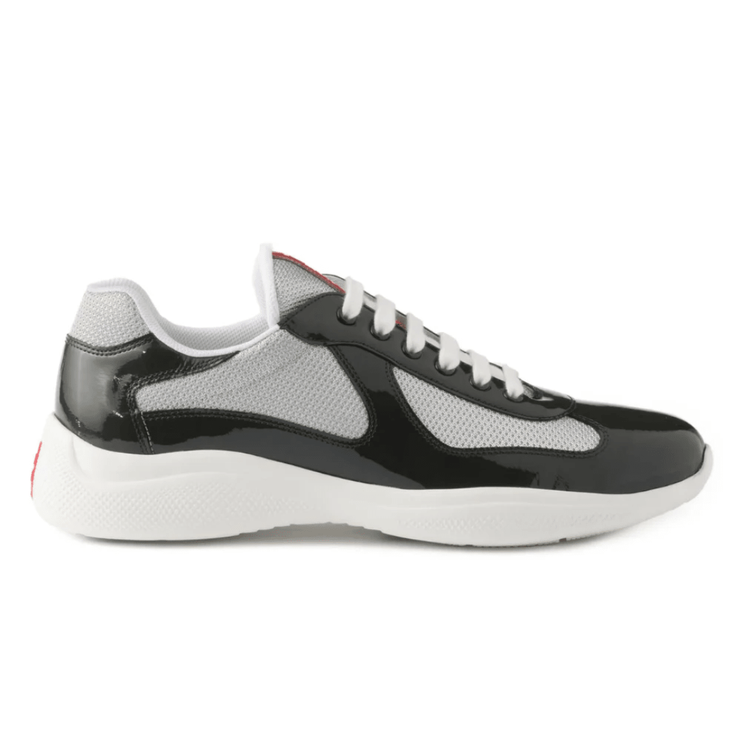 Prada America’s Cup Dark Grey sneakers side profile