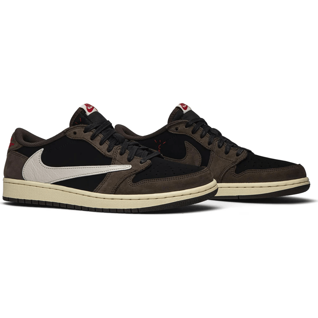 Travis Scott x Air Jordan 1 Low Mocha heel view