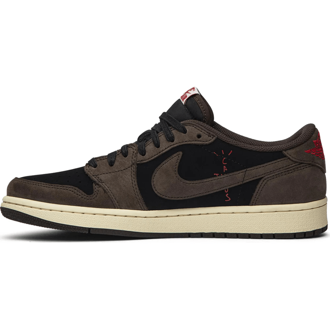 Travis Scott x Air Jordan 1 Low Mocha on feet Dubai