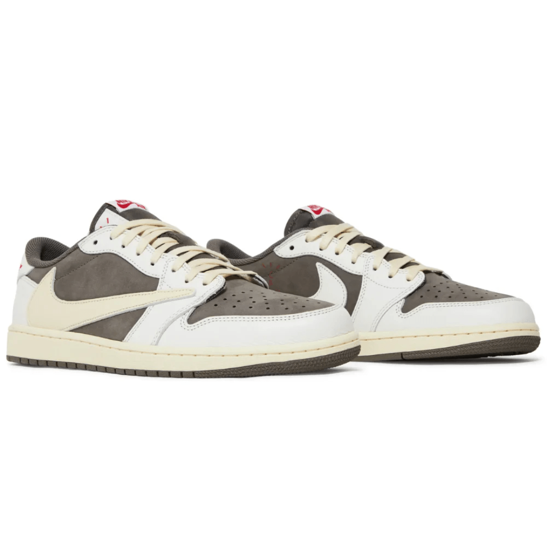 Travis Scott x Air Jordan 1 Retro Low OG SP Reverse Mocha heel view