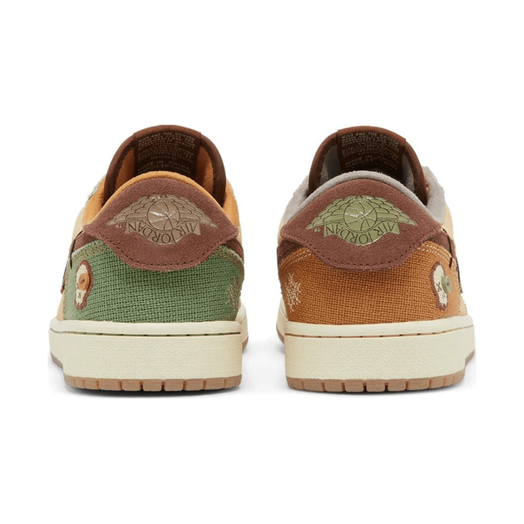 Zion Williamson x Air Jordan 1 Retro Low OG 'Voodoo' heel view