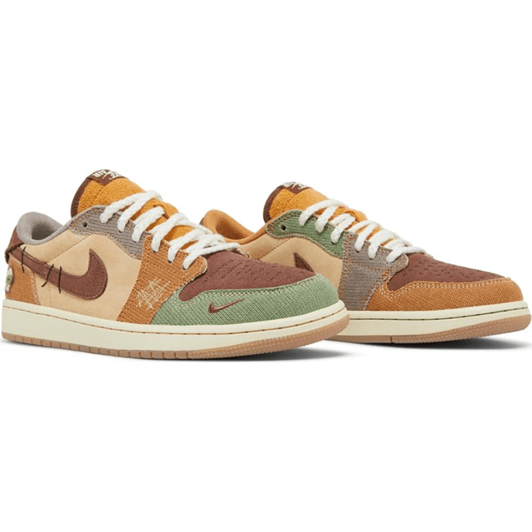 Zion Williamson x Air Jordan 1 Retro Low OG 'Voodoo' upper detail